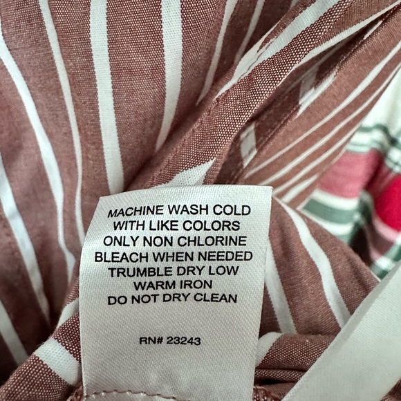 Striped Elastic Waist Shirt - Picture 8 of 9